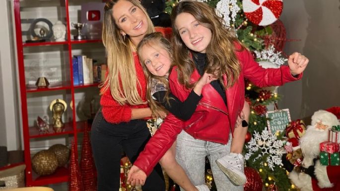 Geraldine Bazán, exesposa de Gabriel Soto, celebra la Navidad por adelantado junto a sus hijas