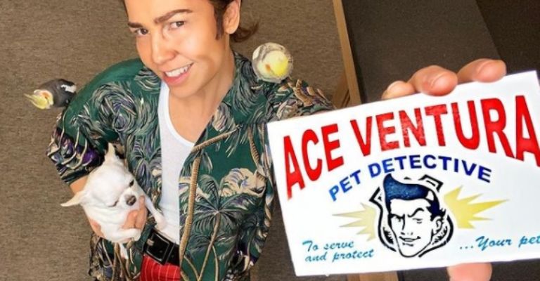 Es tan fanática de los animales que se disfrazó de 'Ace Ventura'