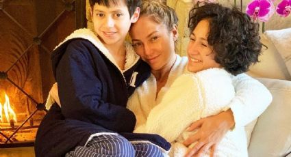 ¡Sorprendente! Hijos de Marc Anthony y JLO toman clases de guitarra con Lenny Kravitz