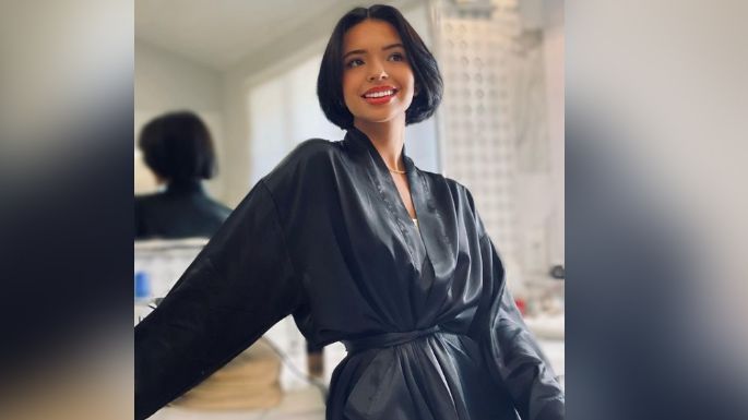 Ángela Aguilar se roba todas las miradas en Instagram con divino vestido negro