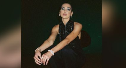 Dua Lipa enloquece a todo Instagram al posar en escotado atuendo blanco con rojo