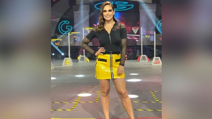 Tania Rincón enamora Televisa en entallado atuendo negro desde 'Guerreros 2021'