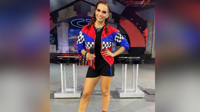 Tania Rincón hace arder Televisa en entallado y colorido vestido desde 'Guerreros 2021'