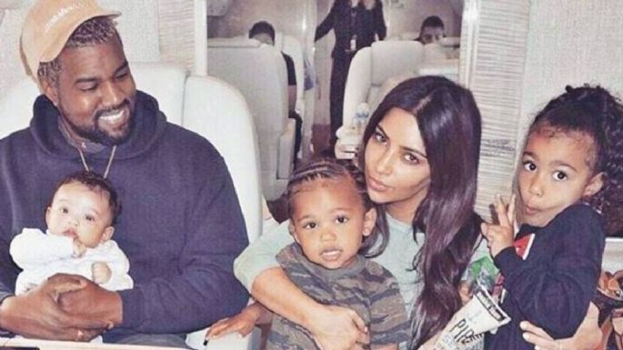 Tras arremeter contra Kim Kardashian, Kanye West llega a fiesta de su hija Chicago