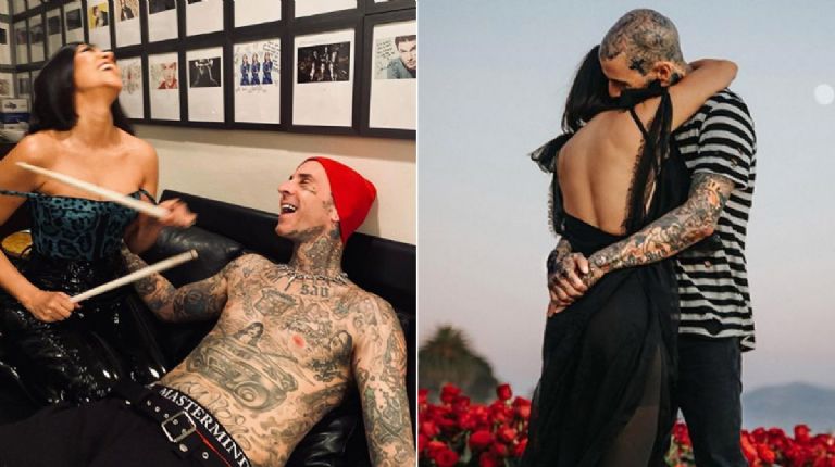 Travis Barker y Kourtney Kardashian