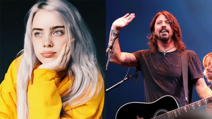 Billie Eiish y Dave Grohl unen talentos para tocar 'My Hero'