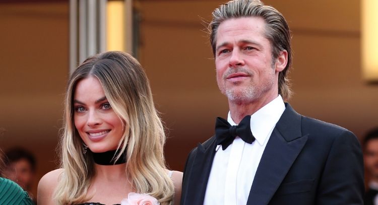 Brad Pitt habla sobre el polémico beso que Margot Robbie le arrebató