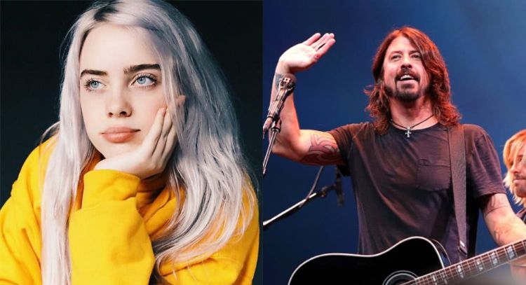 Billie Eiish y Dave Grohl unen talentos para tocar 'My Hero'