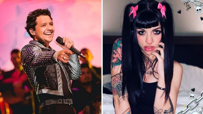 Frente a iglesia, Cazzu y Christian Nodal son fotografiados besándose