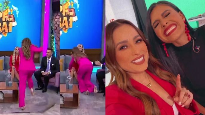VIDEO: Cynthia Rodríguez regresa a 'VLA' e impacta a TV Azteca con tremenda caída