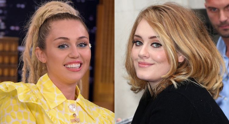 Adele elogia la nueva canción de Miley Cyrus 'Used to be Young' y ella le responde de vuelta