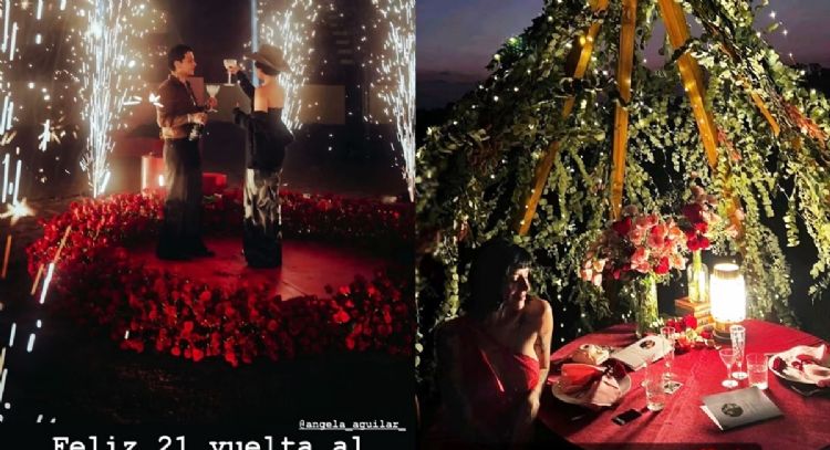 Critican a Christian Nodal por reciclar detalles románticos de Cazzu con Ángela Aguilar