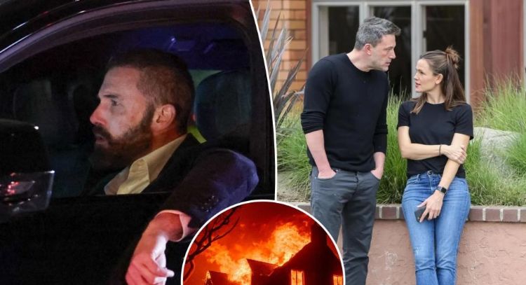Ben Affleck evacúa su mansión por incendios y se refugia en casa de Jennifer Garner