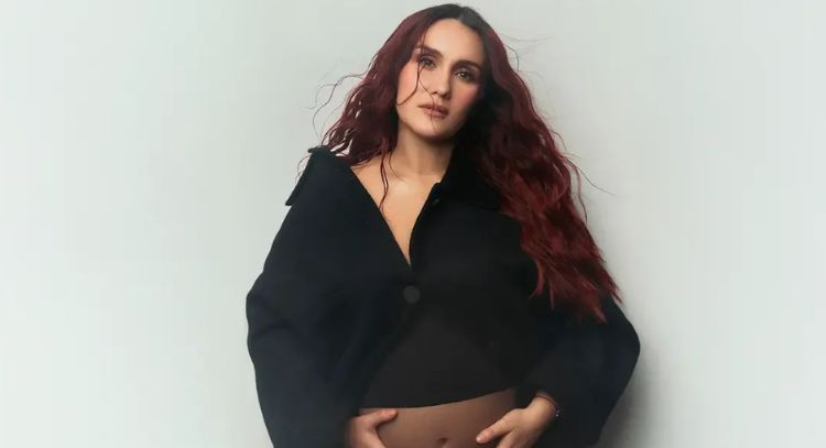 Dulce María comparte cómo vive su embarazo y reacciona a felicitación de los RBD